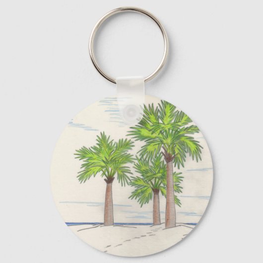 DRIE PALMS-sleutelhanger Sleutelhanger (Voorkant)