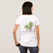 Drie Palms T-shirt (vrouwen) (Achterkant volledig)