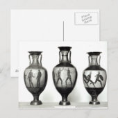 Drie panathenaïsche amforae briefkaart (Voorkant / Achterkant)