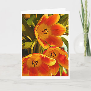 Drie Papavers - glans helder Kaart