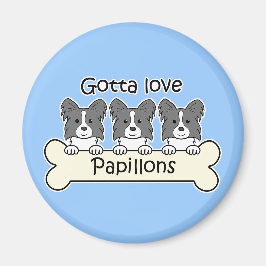 Drie Papillons Magneet (Voorkant)