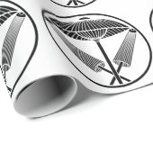 Drie paraplu's in een draadvormige ring cadeaupapier (Rol Hoek)