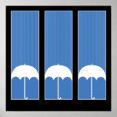 Drie paraplu's poster (Voorkant)