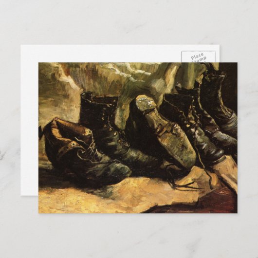 Drie paren van Vincent van Gogh Briefkaart (Voorkant / Achterkant)