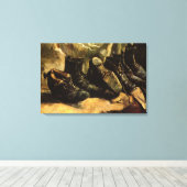 Drie paren van Vincent van Gogh Canvas Afdruk (Insitu (Houten vloer))
