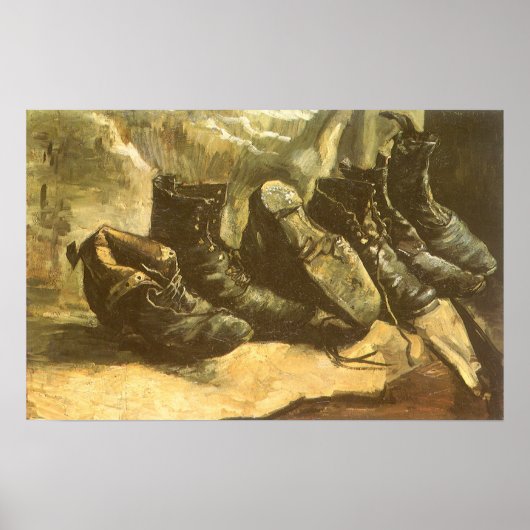 Drie paren van Vincent van Gogh Poster (Voorkant)