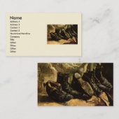 Drie paren van Vincent van Gogh Visitekaartje (Voorkant / Achterkant)