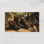 Drie paren van Vincent van Gogh Visitekaartje (Achterkant)