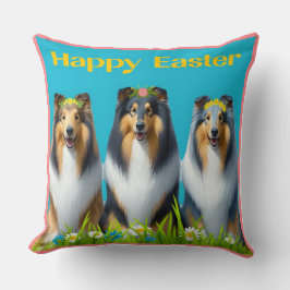 Drie Pasen Collies Kussen