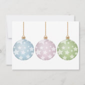 Drie pasta's Ornament - Aangepast kerstfeest met f Feestdagenkaart (Achterkant)