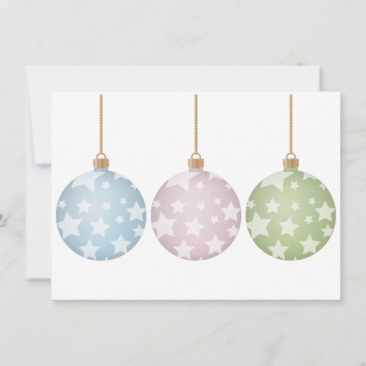 Drie pasta's Ornament - Aangepast kerstfeest met f Feestdagenkaart (Achterkant)