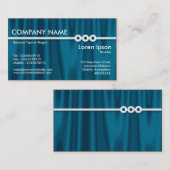 Drie patrijspoorten - Drapery 01 Visitekaartje (Voorkant / Achterkant)