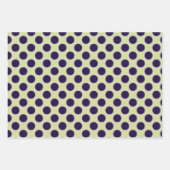 Drie patronen in Mauve Paars en Groen Inpakpapier Vel (Voorkant 3)