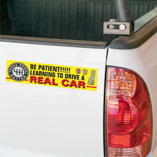 DRIE PEDAAL NATION BUMPERSTICKER (Op Truck)