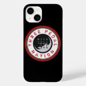 DRIE PEDAL NATION iPhone case (Achterkant)