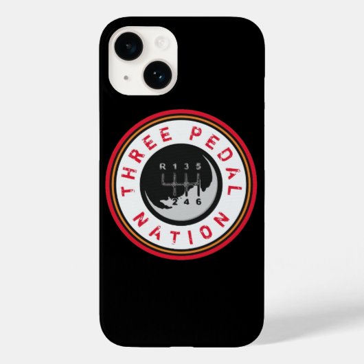 DRIE PEDAL NATION iPhone case (Achterkant)