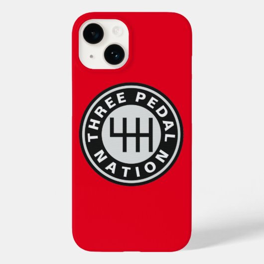 DRIE PEDAL NATION iPhone case (Achterkant)
