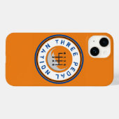 DRIE PEDAL NATION iPhone case (Achterkant (horizontaal))