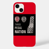 DRIE PEDAL NATION iPhone case (Achterkant)
