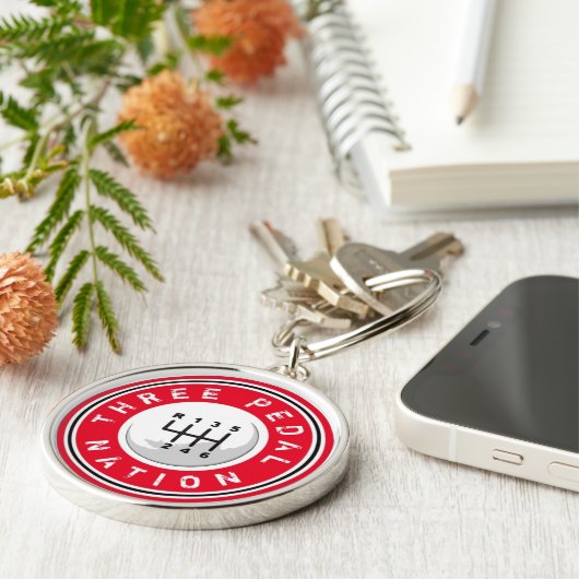 DRIE PEDAL NATION Sleutelhanger (Zijkant)