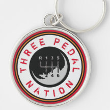 DRIE PEDAL NATION Sleutelhanger