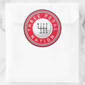 DRIE PEDAL NATION Sticker (Tas)