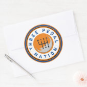 DRIE PEDAL NATION Sticker (Envelop)