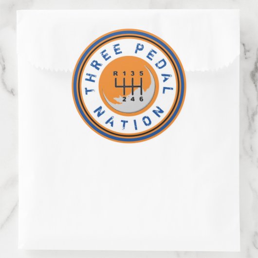 DRIE PEDAL NATION Sticker (Tas)