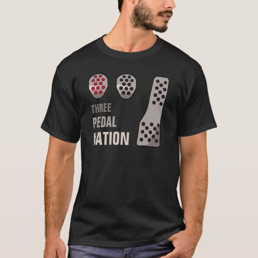 DRIE PEDAL NATION T-Shirt (Voorkant)