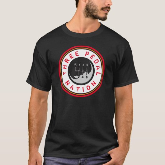 DRIE PEDAL NATION T-Shirt (Voorkant)