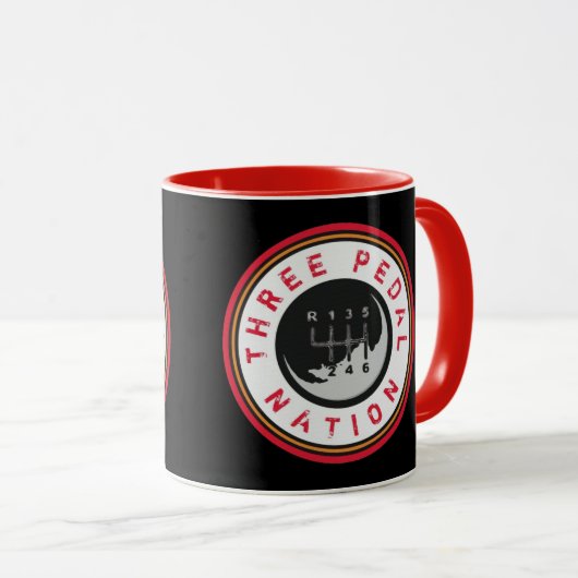 DRIE PEDALE NATIONALE Mok (Voorkant rechts)