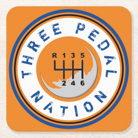 DRIE PEDALE NATIONALE ONDERNEMING KARTONNEN ONDERZETTERS (Voorkant)