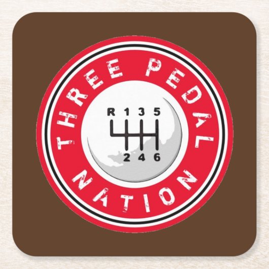 DRIE PEDALE NATIONALE ONDERNEMING KARTONNEN ONDERZETTERS (Voorkant)