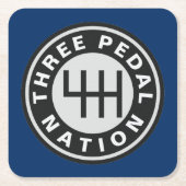 DRIE PEDALE NATIONALE ONDERNEMING KARTONNEN ONDERZETTERS (Voorkant)