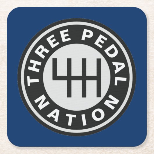 DRIE PEDALE NATIONALE ONDERNEMING KARTONNEN ONDERZETTERS (Voorkant)