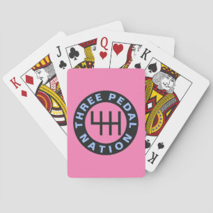 DRIE PEDALE NATIONALE ONDERNEMING POKERKAARTEN