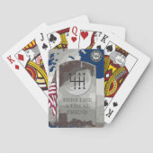 DRIE PEDALE NATIONALE ONDERNEMING POKERKAARTEN (Achterkant)