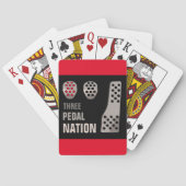 DRIE PEDALE NATIONALE ONDERNEMING POKERKAARTEN (Achterkant)