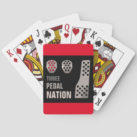 DRIE PEDALE NATIONALE ONDERNEMING POKERKAARTEN (Achterkant)