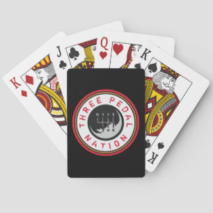 DRIE PEDALE NATIONALE ONDERNEMING POKERKAARTEN