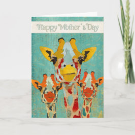 Drie Peeking Giraffes Moederdag Kaart