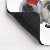 Drie Pekingese Puppy's Kerstmis Muismat (Hoek)
