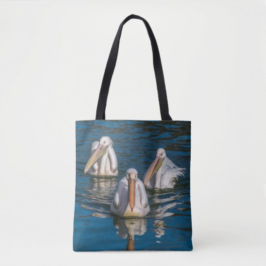 Drie pelikanenCanvas tas (Voorkant)