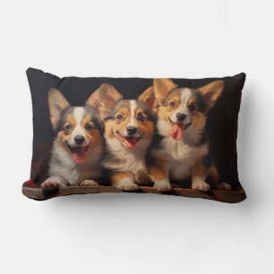 Drie Pembroke Welsh Corgis Kussen