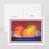 Drie peren briefkaart (Voorkant / Achterkant)