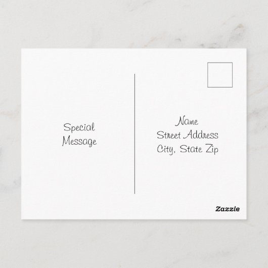 Drie peren briefkaart (Achterkant)