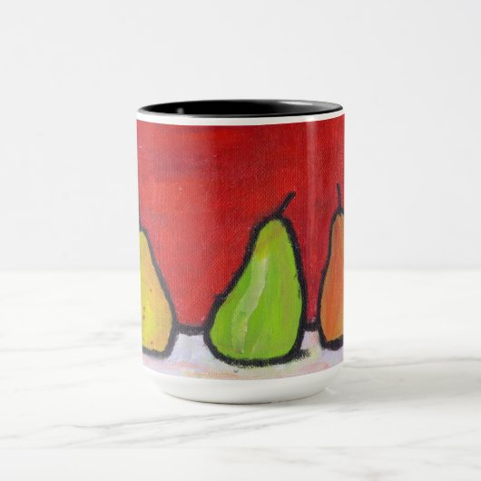 Drie peren mok (Midden)