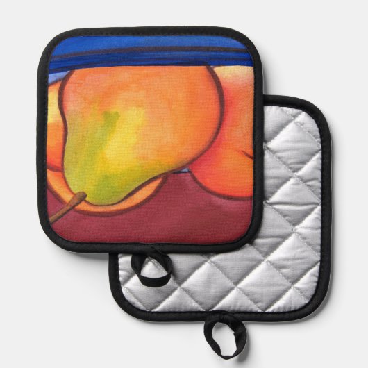 Drie peren pannenlap (Voorkant / Achterkant)