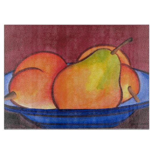 Drie peren snijplank (Voorkant)