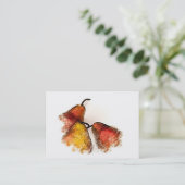 Drie peren visitekaartje (Staand voorkant)